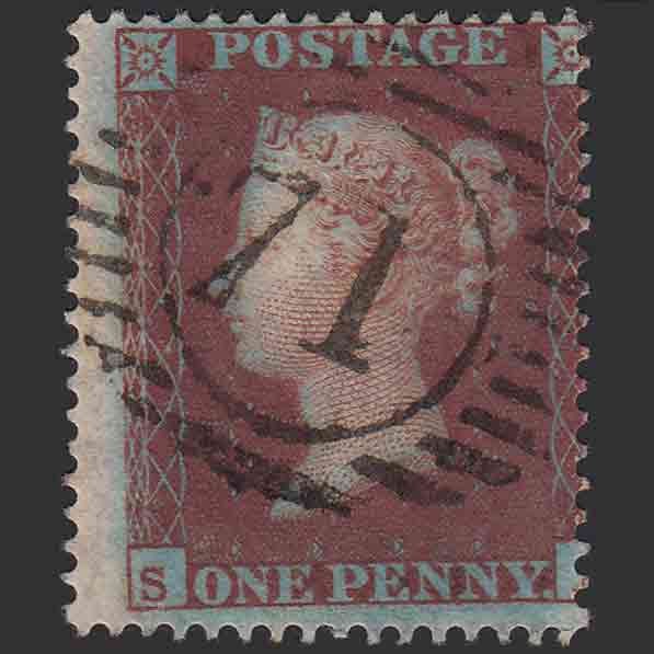 QV 1d Stars Perf Stamps