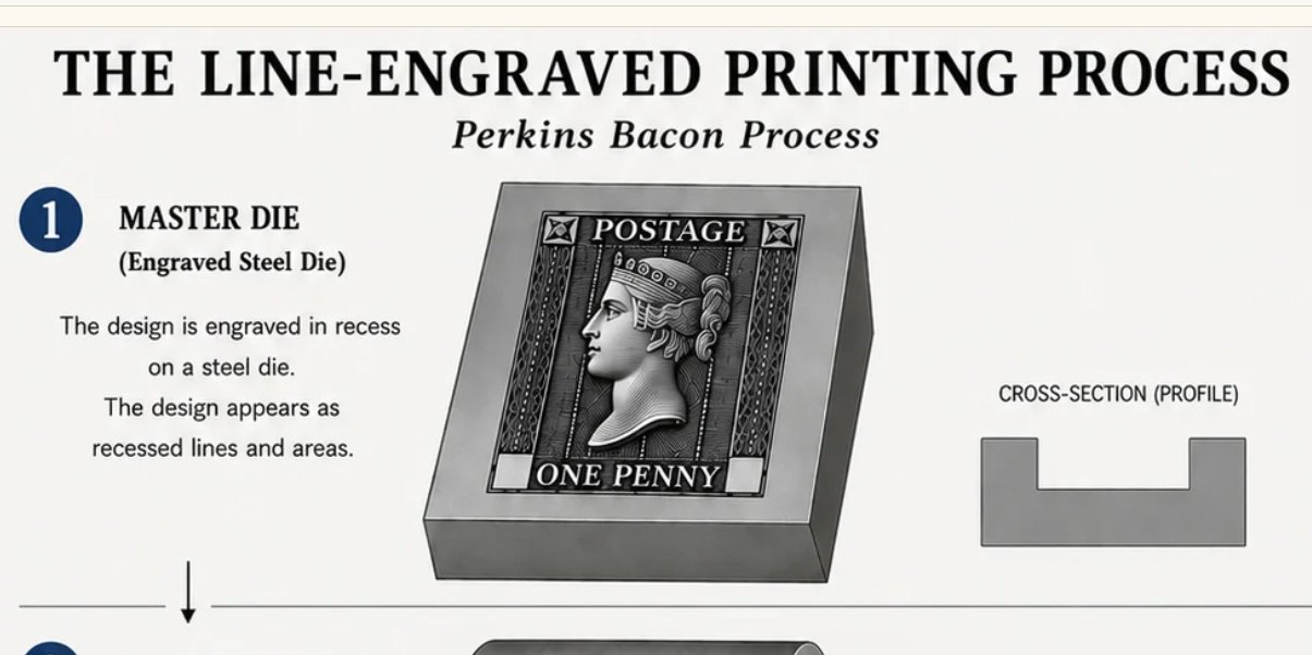 Great Britain line-engraved stamp guides