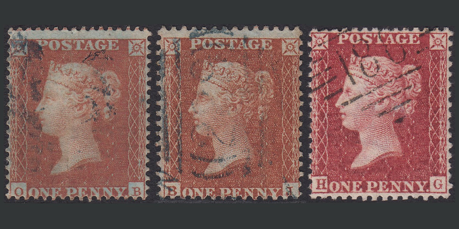 Great Britain one penny Stars identification