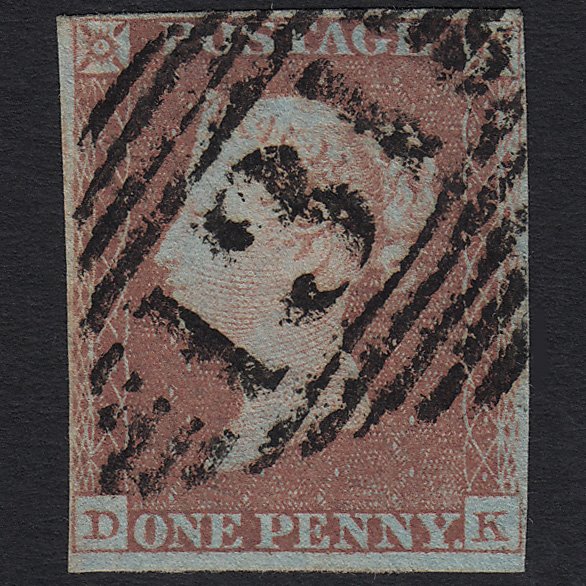 GB QV 1841 1d Red-brown (Plate 77) SG8-B1(1) DK GU Clara 131 4M Imperf