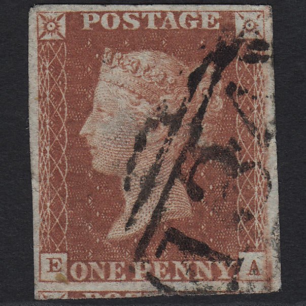 GB QV 1841 1d Red-brown (Plate 64) SG8-B1(1) EA GU Bristol 134 4M Blue Head