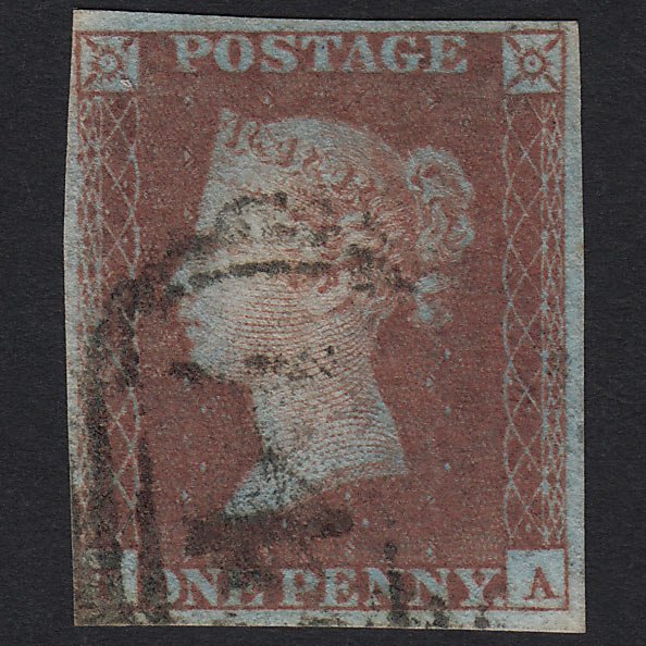 GB QV 1841 1d Red-brown (Plate 118) SG8-B1(1) TA FU 4 Margins
