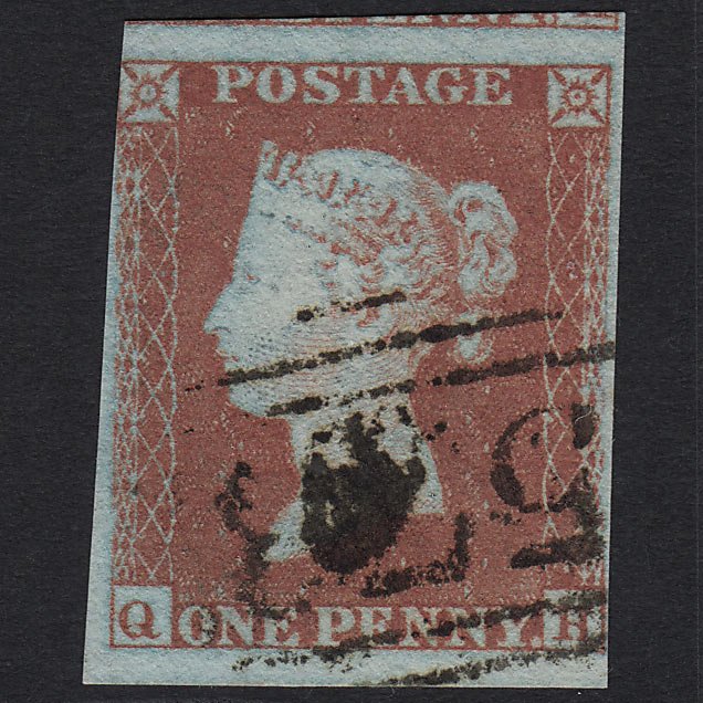 GB QV 1841 1d Red-brown (Plate 145) SG8-B2(1) QH GU nr 4 Margins
