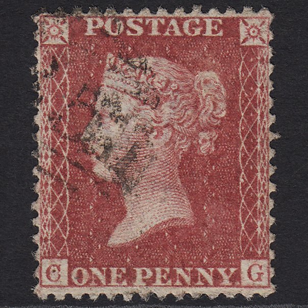 GB QV 1857 1d Rose-red (Plate 46) SG40-C10(1) CG FU Light Cancel