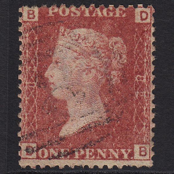 GB QV 1864 1d Lake-red (Plate 82) SG44-G1(2) DB GU Light Cancel
