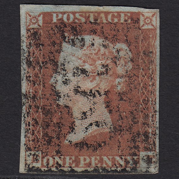 GB QV 1841 1d Red-brown (Plate 81) SG8-B1(1) EE GU Glasgow 159 4 Margins