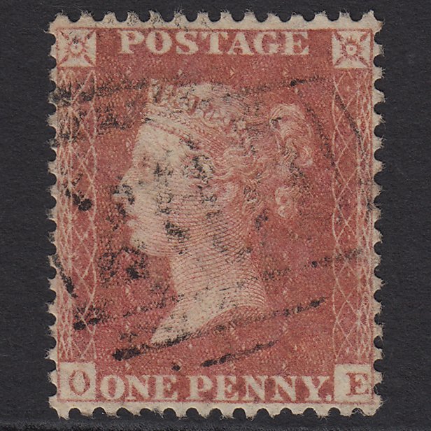GB QV 1857 1d (Plate 52) SG40-C10(1) OE FU Light Cancel Perfect Centring