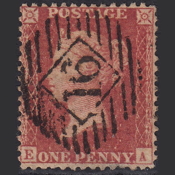 GB QV 1857 1d Rose-red (Plate 43) SG40-C10(1) EA GU London IS 16