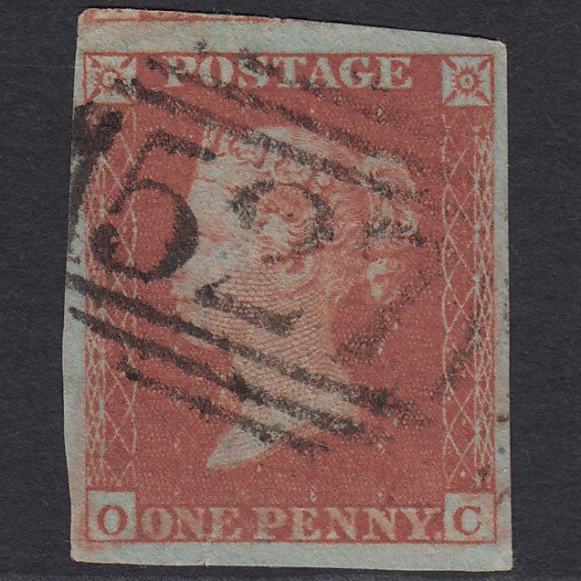 GB QV 1841 1d Red-brown (Plate 149) SG8-B2(1) OC FU 4 Margins Midhurst 527