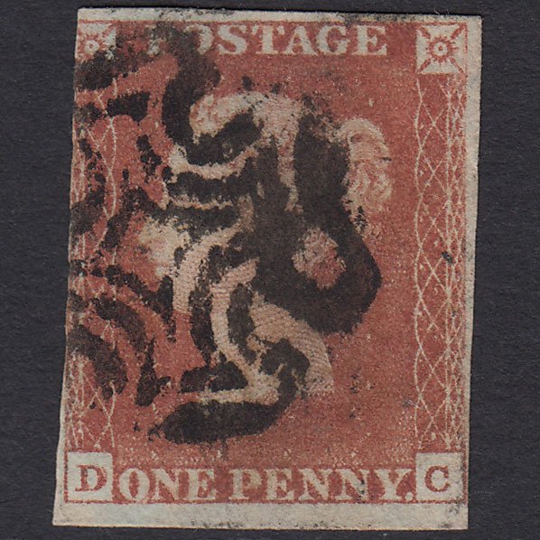 GB QV 1841 1d Red-brown Penny Black (Plate 9) SG7-A2 Const Var DC GU 3m MX