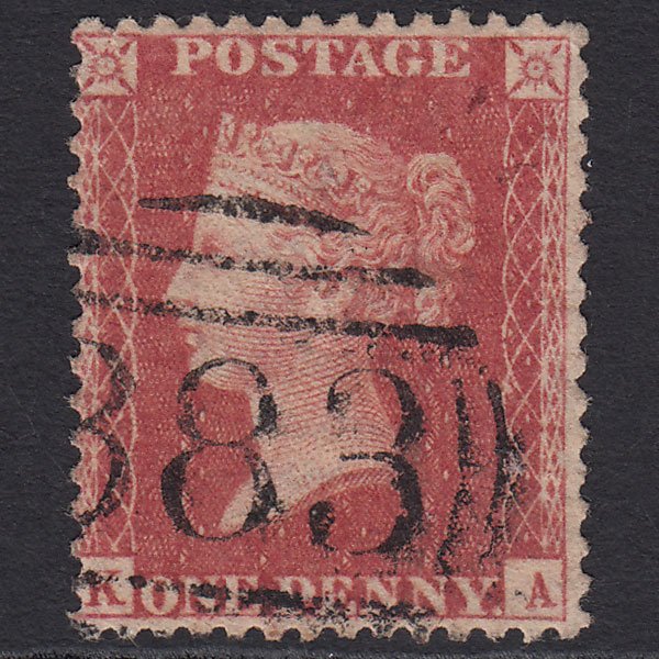 GB QV 1857 1d Rose-red (Plate 44) SG40-C10(1) KA FU Hull 383
