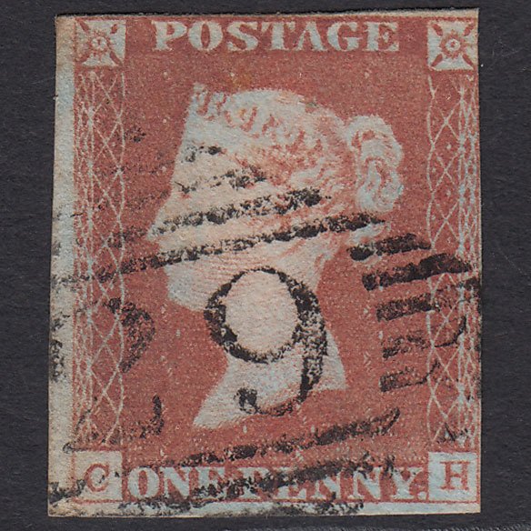 GB QV 1841 1d Red-brown (Plate 76) SG8-B1(1) CH GU nr 4 Margins Ballina 29
