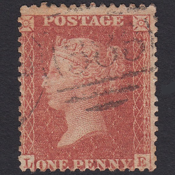 GB QV 1857 1d Rose-red (Plate 34) SG40-C10(1) LE GU Hull 383 Spoon
