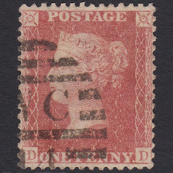 GB QV 1857 1d (Plate 66) SG39-C10(3) DD FU London D&S WC14 Perfect Centring