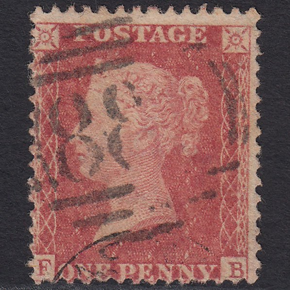 GB QV 1857 1d Rose-red (Plate 66) SG40-C10(1) FB FU