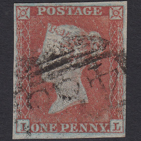 GB QV 1841 1d Red-brown (Plate 132) SG8-B2(1) Framed Reverse IL FU 4M
