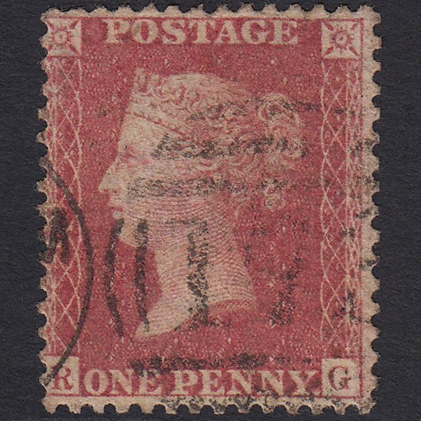 GB QV 1857 1d Rose-red (Plate 44) SG40-C10(1) RG GU Chatham 173