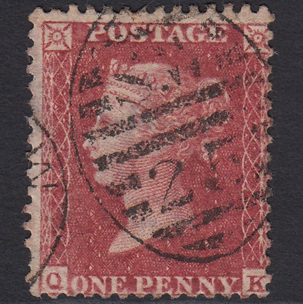 GB QV 1857 1d Rose-red (Plate 42) SG40-C10(1) QK GU London D&S SW25