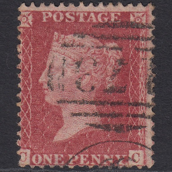 GB QV 1857 1d Rose-red (Plate 55) SG40-C10(1) CC GU Chatham 173