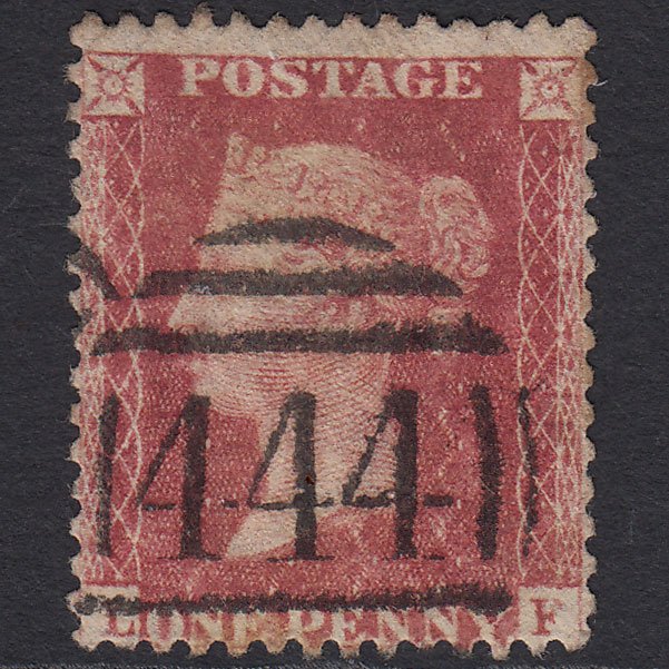 GB QV 1857 1d Rose-red (Plate 60) SG40-C10(1) LF GU Leamington 444 Spoon