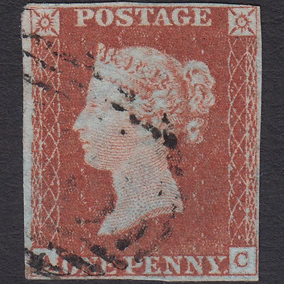 GB QV 1841 1d Red-brown (Plate 41) SG8-B1(1) AC GU Missing Imprimatur 4M