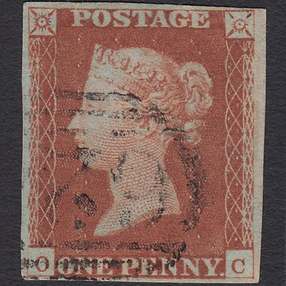 GB QV 1841 1d Red-brown (Plate 68) SG8-B1(1) OC GU 4 Margins