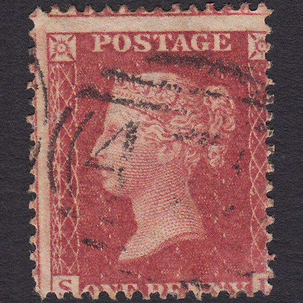 GB QV 1861 1d Rose-red (Plate 51) SG42-C12(3) SL VFU Large Misperf