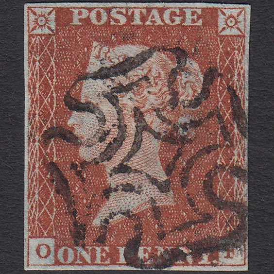 GB QV 1841 1d Red-brown (Plate 29) SG8-B1(1) OF VFU 4 Margins Maltese Cross