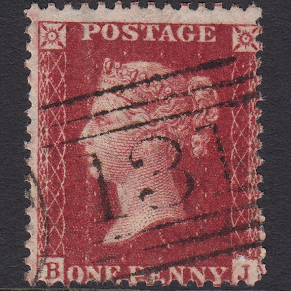 GB QV 1857 1d Deep Rose-red (Plate 47) SG41-C10(4) BJ GU Edinburgh 131