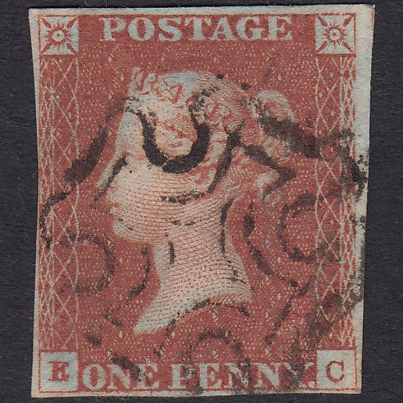 GB QV 1841 1d Plate 22 SG8-B1(1) EC FU Missing Imprimatur Nr 4 Margins MX