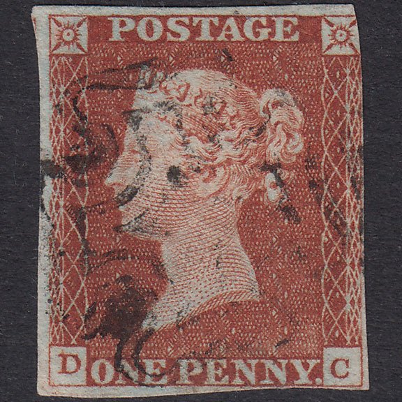 GB QV 1841 1d Red-Brown Plate 37 SG8-B1(1) Constant Variety DC GU 3M MX