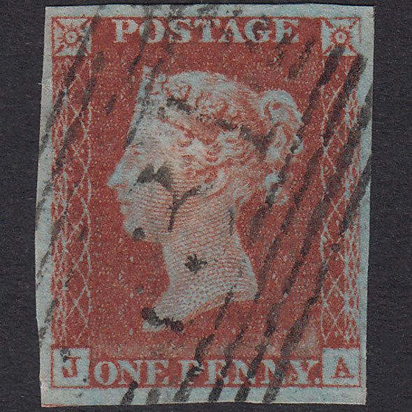 GB QV 1841 1d Plate 53 SG8-B1(1) JA VFU 4 Good Margins Edinburgh 131
