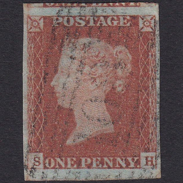 GB QV 1841 1d Pl 82 SG8-B1(1) SH VFU 4 Good To Huge Margins Dumfries 108