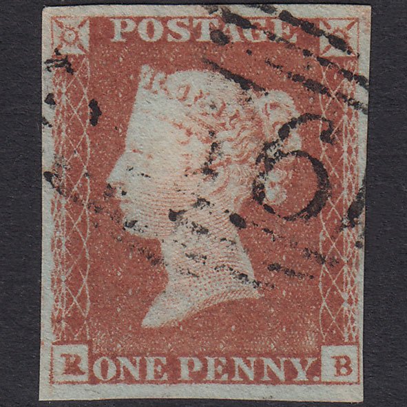 GB QV 1841 1d Red-Brown Plate 86 SG8-B1(1) RB VFU 4M P To R Conversion