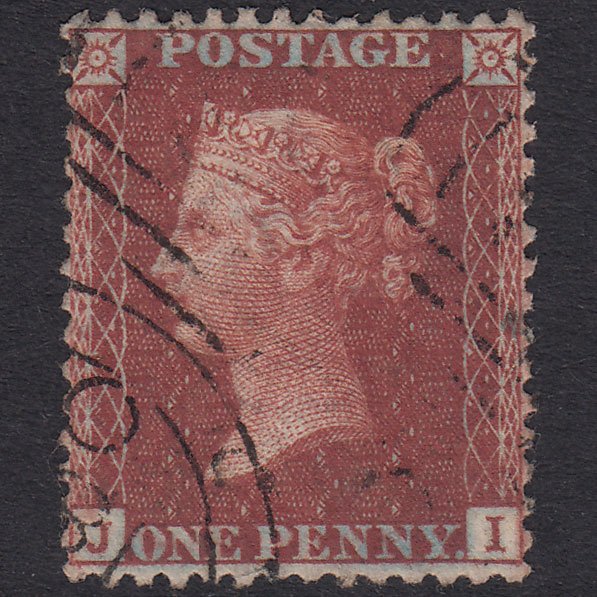 GB QV 1856 1d Plum Plate 36 SG31-C8(3) JI VFU Very Well Centred