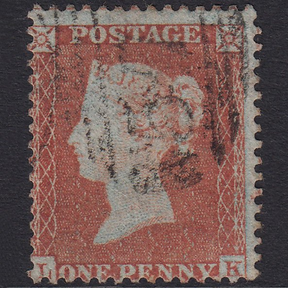 GB QV 1855 1d Red-Brown Plate R6 SG22-C2(1) LK FU