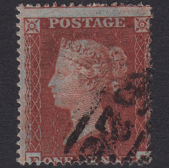 GB QV 1854 1d Red-Brown Plate 184 SG17-C1(1) FL FU