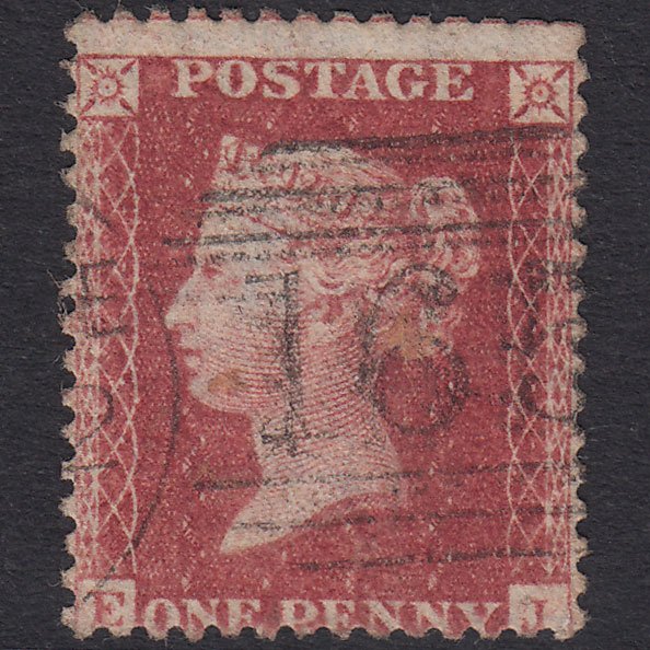 GB QV 1857 1d Rose-Red Plate 62 SG40-C10(1) EJ GU Carlisle 165