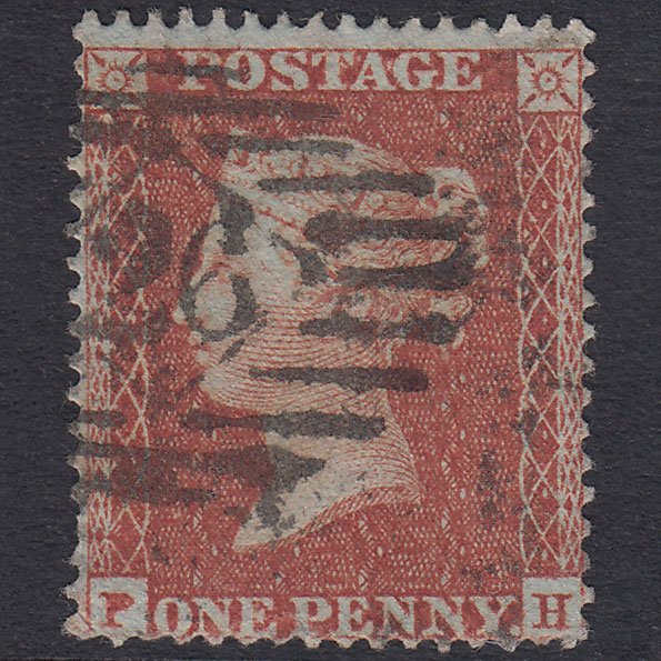 GB QV 1855 1d Red-Brown Plate 3 SG21-C4(1) PH GU London IS 26