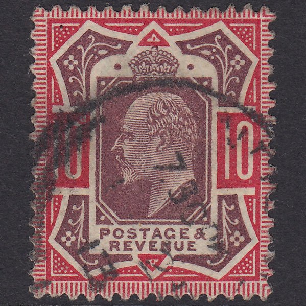 GB KE7 1912 10d Dull Reddish Purple & Carmine SG311-M44(6) VFU CDS