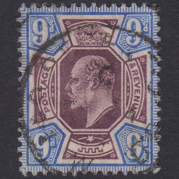 GB KE7 1905 9d Slate-Purple & Ultramarine SG251-M39(2) FU CDS