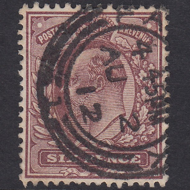 GB KE7 1911 6d Dull Purple SG297-M33(4) FU CDS