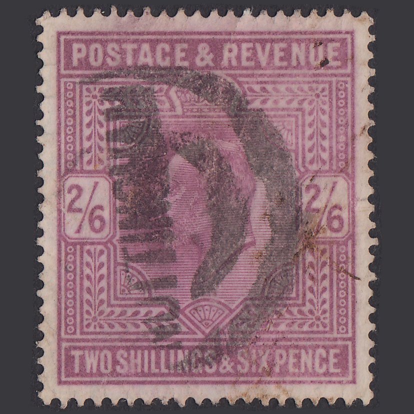 GB KE7 1905 2/6 Dull Purple SG262-M49(2) GU Nottingham Perfect Centring