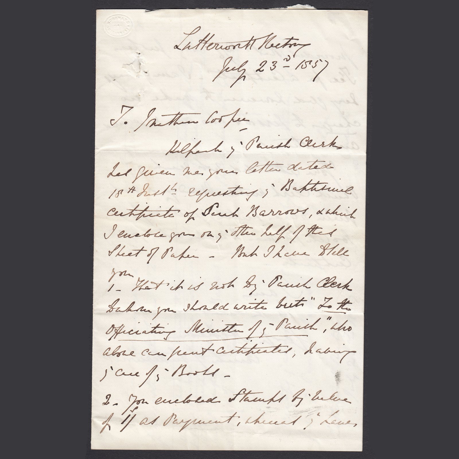 Additional view of stamp 18852