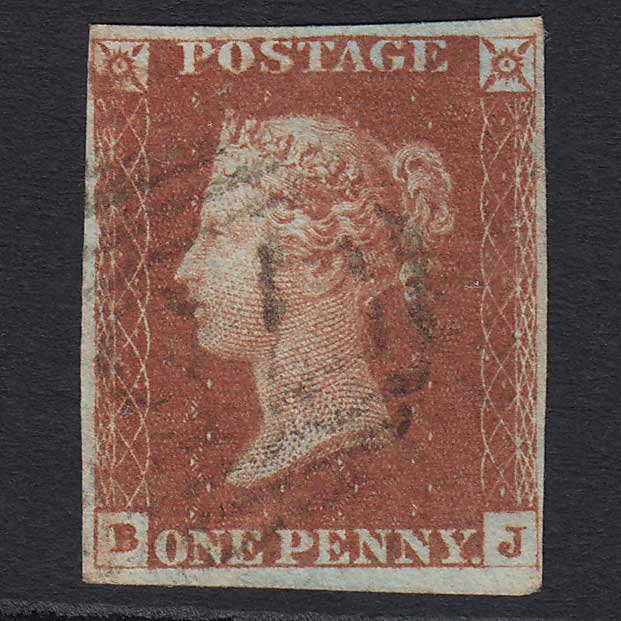GB QV 1841 1d Red-brown (Plate 64) (SG8) 'BJ' VFU 4M Imperf