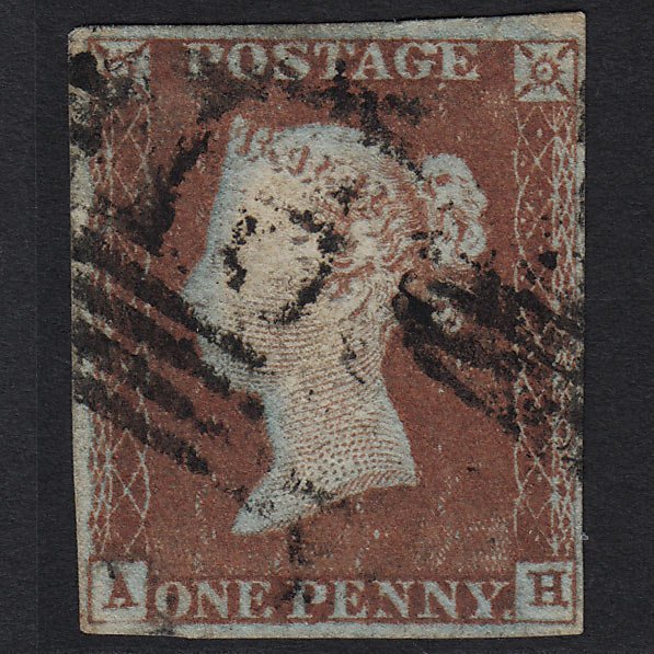 GB QV 1841 1d (Plate 48) SG8-B1(1) AH GU 4 Margins Missing Imprimatur