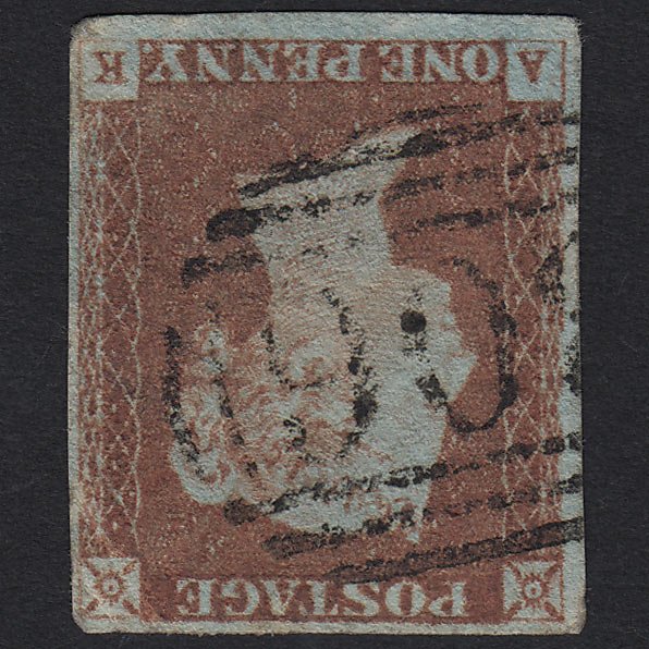 GB QV 1841 1d Red-brown (Plate 66) SG8-B1(1) AK GU 4M Imperf Wmk Inverted