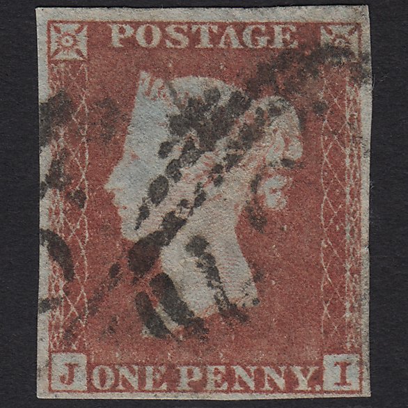 GB QV 1841 1d Red-brown (Plate 150) SG8-B2(1) JI GU 4 Margins