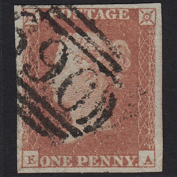 GB QV 1841 1d Red-brown (Plate 101) SG8-B1(1) EA FU Saxmundham 690 4M