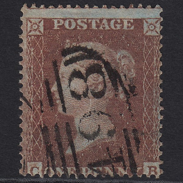 GB QV 1854 1d (Plate 203) SG17-C1(1) CB FU Manchester 498 Horizontal Duplex